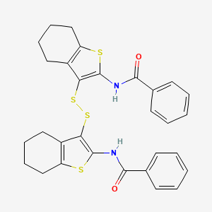 N,N'-[disulfanediylbis(4,5,6,7-tetrahydro-1-benzothiene-3,2-diyl)]dibenzamide