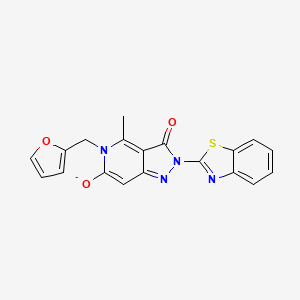 2-(1,3-benzothiazol-2-yl)-5-(furan-2-ylmethyl)-4-methyl-3-oxopyrazolo[4,3-c]pyridin-6-olate