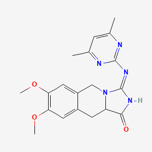 3-[(4,6-dimethylpyrimidin-2-yl)amino]-7,8-dimethoxy-10,10a-dihydroimidazo[1,5-b]isoquinolin-1(5H)-one