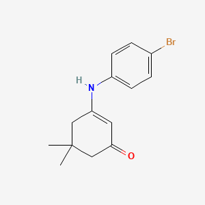 3-[(4-Bromophenyl)amino]-5,5-dimethylcyclohex-2-en-1-one