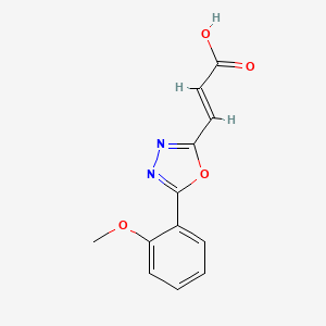 (2E)-3-[5-(2-methoxyphenyl)-1,3,4-oxadiazol-2-yl]prop-2-enoic acid