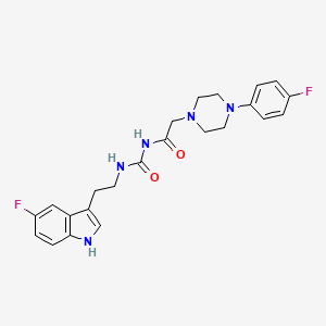 N-{[2-(5-fluoro-1H-indol-3-yl)ethyl]carbamoyl}-2-[4-(4-fluorophenyl)piperazin-1-yl]acetamide