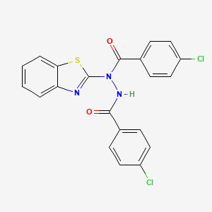 N-(1,3-benzothiazol-2-yl)-4-chloro-N'-[(4-chlorophenyl)carbonyl]benzohydrazide