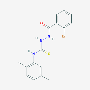 molecular formula C16H16BrN3OS B10867854 2-[(2-bromophenyl)carbonyl]-N-(2,5-dimethylphenyl)hydrazinecarbothioamide 