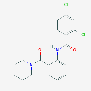 2,4-Dichloro-N-[2-(piperidine-1-carbonyl)-phenyl]-benzamide