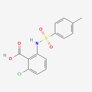 molecular formula C14H12ClNO4S B10867959 2-Chloro-6-{[(4-methylphenyl)sulfonyl]amino}benzoic acid 