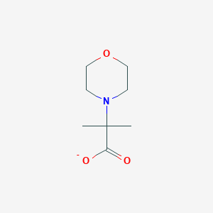 molecular formula C8H14NO3- B10868002 2-Methyl-2-(morpholin-4-yl)propanoate 