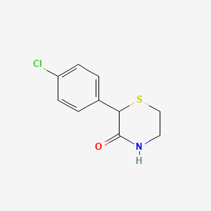 2H-1,4-Thiazin-3(4H)-one, 2-(4-chlorophenyl)dihydro-