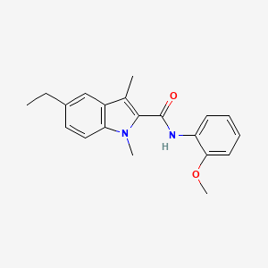 5-ethyl-N-(2-methoxyphenyl)-1,3-dimethyl-1H-indole-2-carboxamide