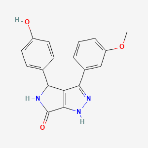 4-(4-hydroxyphenyl)-3-(3-methoxyphenyl)-4,5-dihydropyrrolo[3,4-c]pyrazol-6(1H)-one