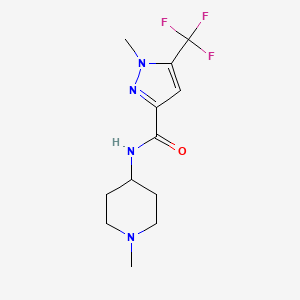 1-methyl-N-(1-methylpiperidin-4-yl)-5-(trifluoromethyl)-1H-pyrazole-3-carboxamide