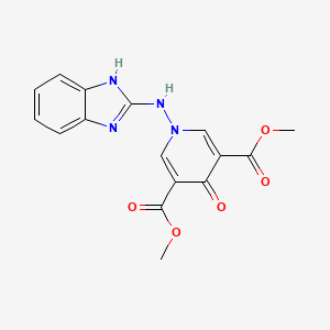 dimethyl 1-(1H-benzimidazol-2-ylamino)-4-oxo-1,4-dihydropyridine-3,5-dicarboxylate