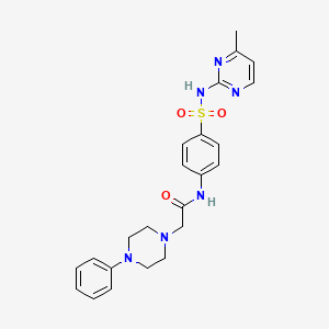 N-{4-[(4-methylpyrimidin-2-yl)sulfamoyl]phenyl}-2-(4-phenylpiperazin-1-yl)acetamide