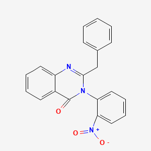 molecular formula C21H15N3O3 B10868070 2-benzyl-3-(2-nitrophenyl)quinazolin-4(3H)-one 