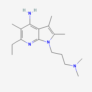 1-[3-(dimethylamino)propyl]-6-ethyl-2,3,5-trimethyl-1H-pyrrolo[2,3-b]pyridin-4-amine