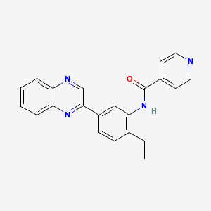 N-[2-ethyl-5-(quinoxalin-2-yl)phenyl]pyridine-4-carboxamide