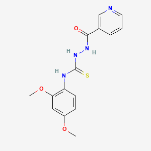 N-(2,4-dimethoxyphenyl)-2-(pyridin-3-ylcarbonyl)hydrazinecarbothioamide