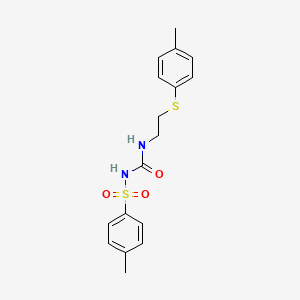 4-methyl-N-({2-[(4-methylphenyl)sulfanyl]ethyl}carbamoyl)benzenesulfonamide