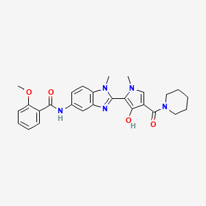 N-{2-[3-hydroxy-1-methyl-4-(piperidin-1-ylcarbonyl)-1H-pyrrol-2-yl]-1-methyl-1H-benzimidazol-5-yl}-2-methoxybenzamide