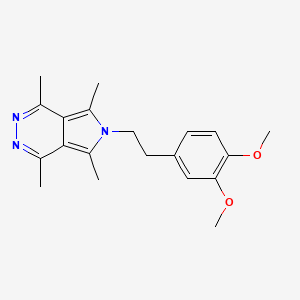 molecular formula C20H25N3O2 B10868188 6-[2-(3,4-Dimethoxyphenyl)ethyl]-1,4,5,7-tetramethylpyrrolo[3,4-d]pyridazine 