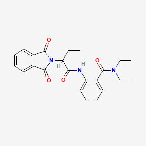 2-{[2-(1,3-dioxo-1,3-dihydro-2H-isoindol-2-yl)butanoyl]amino}-N,N-diethylbenzamide