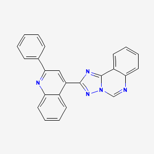 molecular formula C24H15N5 B10868291 2-(2-Phenylquinolin-4-yl)[1,2,4]triazolo[1,5-c]quinazoline 