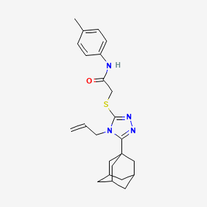 2-{[5-(1-Adamantyl)-4-allyl-4H-1,2,4-triazol-3-YL]sulfanyl}-N~1~-(4-methylphenyl)acetamide