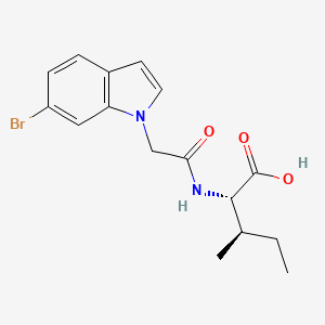 molecular formula C16H19BrN2O3 B10868355 N-[(6-bromo-1H-indol-1-yl)acetyl]-L-isoleucine 