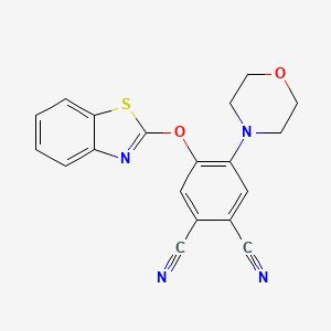 4-(1,3-Benzothiazol-2-yloxy)-5-(morpholin-4-yl)benzene-1,2-dicarbonitrile