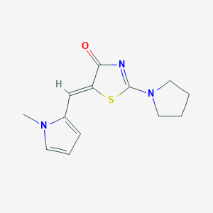 (5Z)-5-[(1-methyl-1H-pyrrol-2-yl)methylidene]-2-(pyrrolidin-1-yl)-1,3-thiazol-4(5H)-one