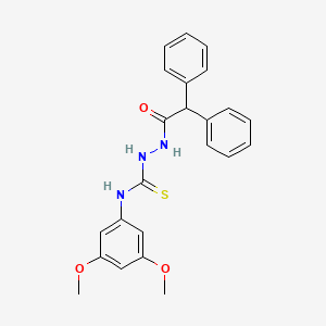 N-(3,5-dimethoxyphenyl)-2-(diphenylacetyl)hydrazinecarbothioamide