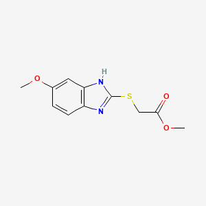 molecular formula C11H12N2O3S B10868485 methyl [(5-methoxy-1H-benzimidazol-2-yl)sulfanyl]acetate 