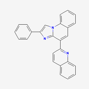 molecular formula C26H17N3 B10868591 2-Phenyl-4-(quinolin-2-yl)imidazo[1,2-a]quinoline 