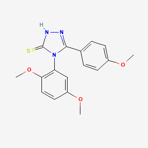 molecular formula C17H17N3O3S B10868616 4-(2,5-Dimethoxy-phenyl)-5-(4-methoxy-phenyl)-4H-[1,2,4]triazole-3-thiol 