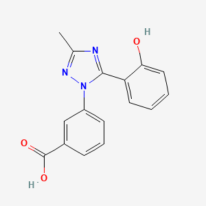 3-[5-(2-hydroxyphenyl)-3-methyl-1H-1,2,4-triazol-1-yl]benzoic acid