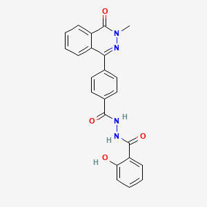 2-Hydroxy-N'~1~-[4-(3-methyl-4-oxo-3,4-dihydro-1-phthalazinyl)benzoyl]benzohydrazide