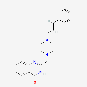 2-{[4-(3-phenyl-2-propen-1-yl)-1-piperazinyl]methyl}-4(3H)-quinazolinone