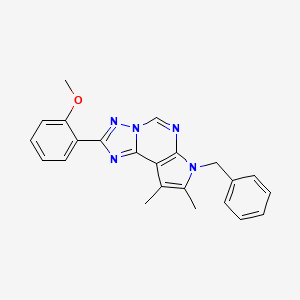 2-(7-Benzyl-8,9-dimethyl-7H-pyrrolo[3,2-E][1,2,4]triazolo[1,5-C]pyrimidin-2-YL)phenyl methyl ether