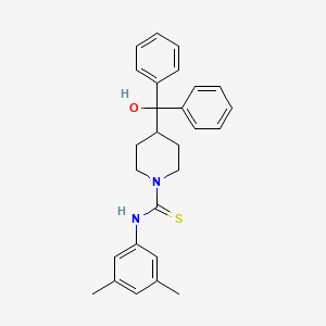 molecular formula C27H30N2OS B10868740 N-(3,5-dimethylphenyl)-4-[hydroxy(diphenyl)methyl]piperidine-1-carbothioamide 