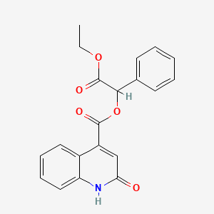 2-Ethoxy-2-oxo-1-phenylethyl 2-hydroxyquinoline-4-carboxylate