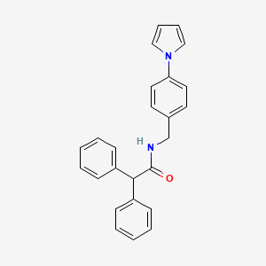 2,2-diphenyl-N-[4-(1H-pyrrol-1-yl)benzyl]acetamide