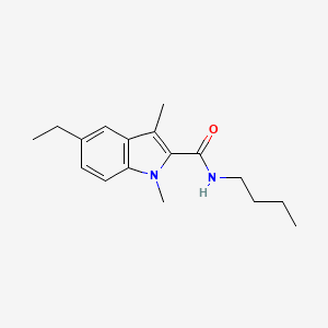 N-butyl-5-ethyl-1,3-dimethyl-1H-indole-2-carboxamide