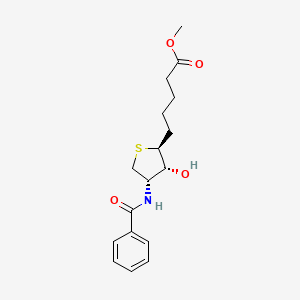 molecular formula C17H23NO4S B10868825 methyl 5-{(2S,3R,4S)-3-hydroxy-4-[(phenylcarbonyl)amino]tetrahydrothiophen-2-yl}pentanoate 