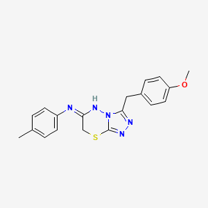 3-(4-methoxybenzyl)-N-(4-methylphenyl)-7H-[1,2,4]triazolo[3,4-b][1,3,4]thiadiazin-6-amine