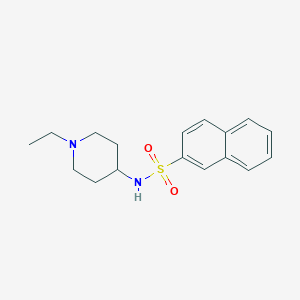 molecular formula C17H22N2O2S B10868871 N-(1-ethylpiperidin-4-yl)naphthalene-2-sulfonamide 