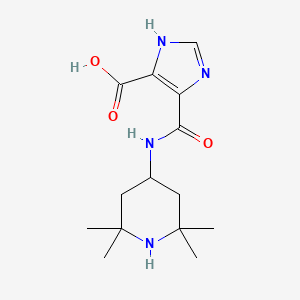 5-[(2,2,6,6-tetramethylpiperidin-4-yl)carbamoyl]-1H-imidazole-4-carboxylic acid