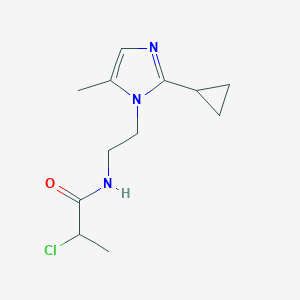 2-Chloro-N-[2-(2-cyclopropyl-5-methyl-1H-imidazol-1-YL)ethyl]propanamide