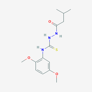 N-(2,5-dimethoxyphenyl)-2-(3-methylbutanoyl)hydrazinecarbothioamide