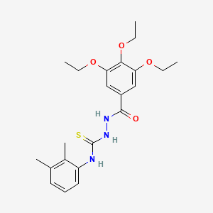 N-(2,3-dimethylphenyl)-2-[(3,4,5-triethoxyphenyl)carbonyl]hydrazinecarbothioamide