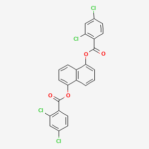 molecular formula C24H12Cl4O4 B10869030 Naphthalene-1,5-diyl bis(2,4-dichlorobenzoate) 